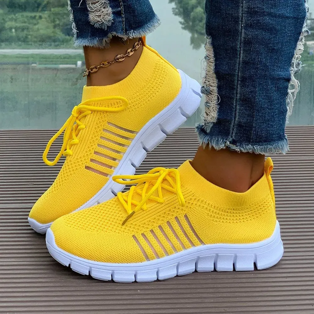 Breathable Mesh Round Toe Athletic