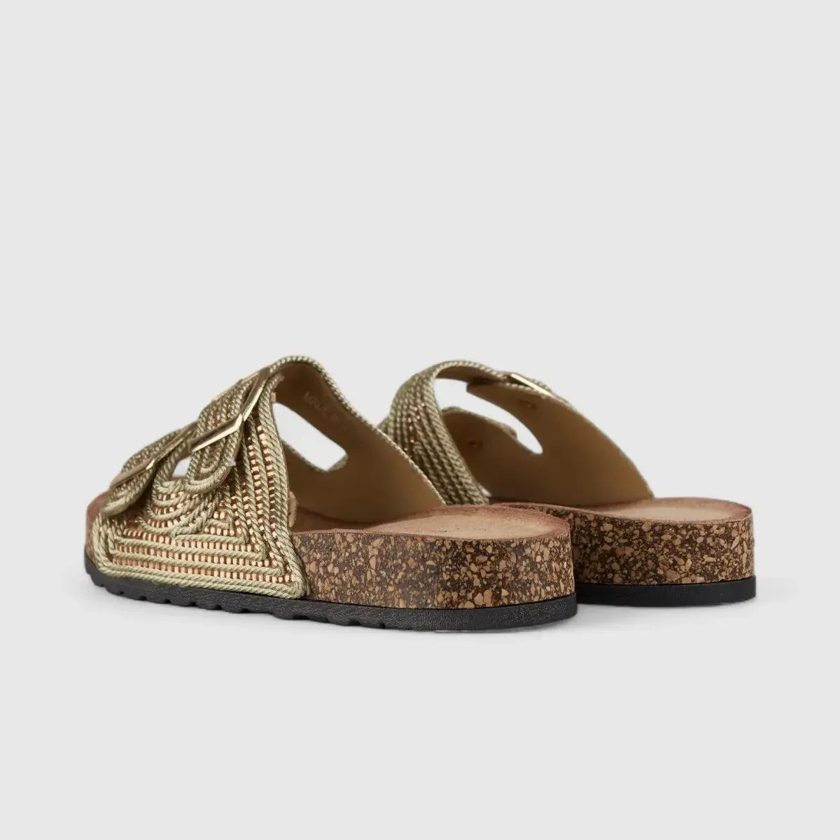 Bulbul Flat Bling Sandal Gold LU012
