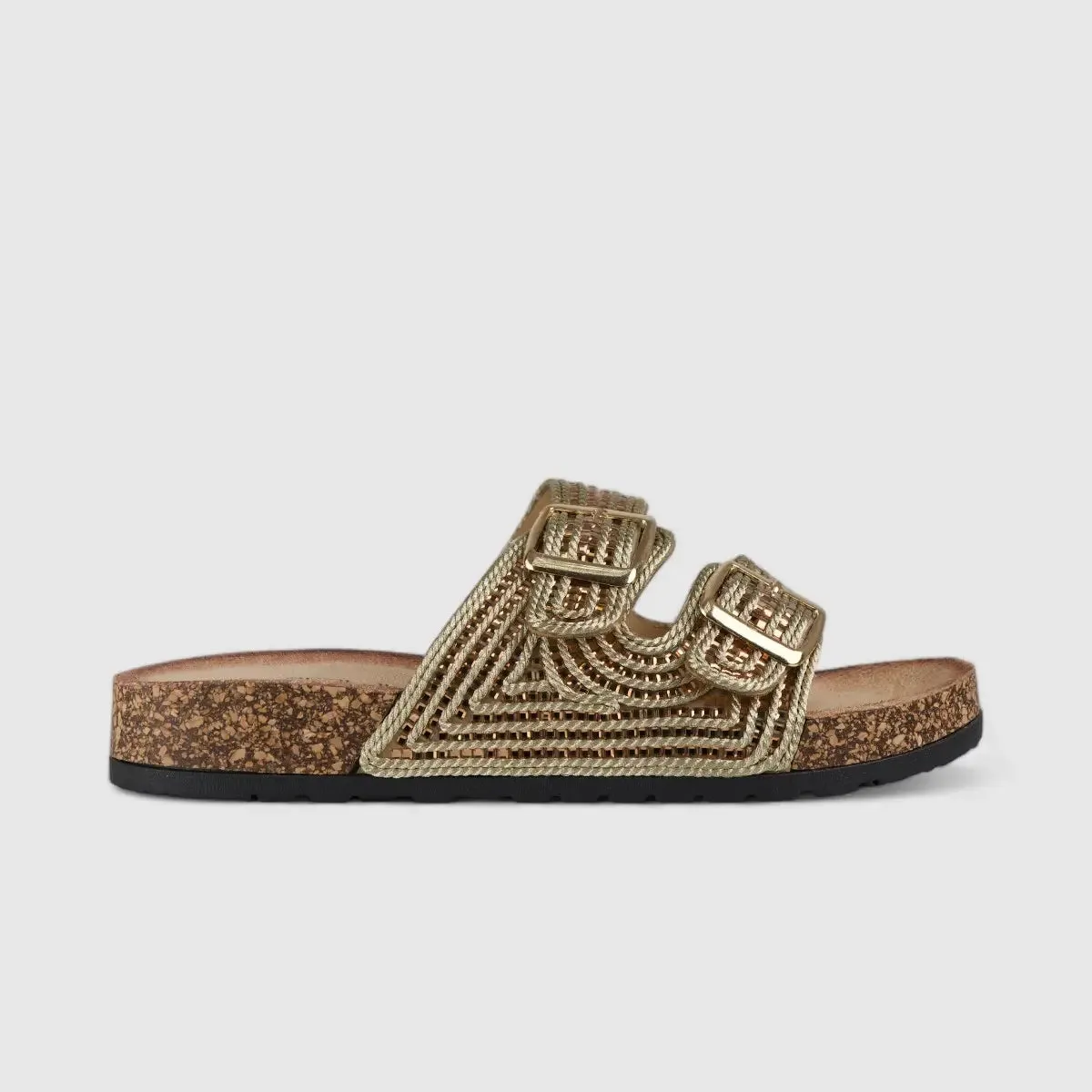 Bulbul Flat Bling Sandal Gold LU012