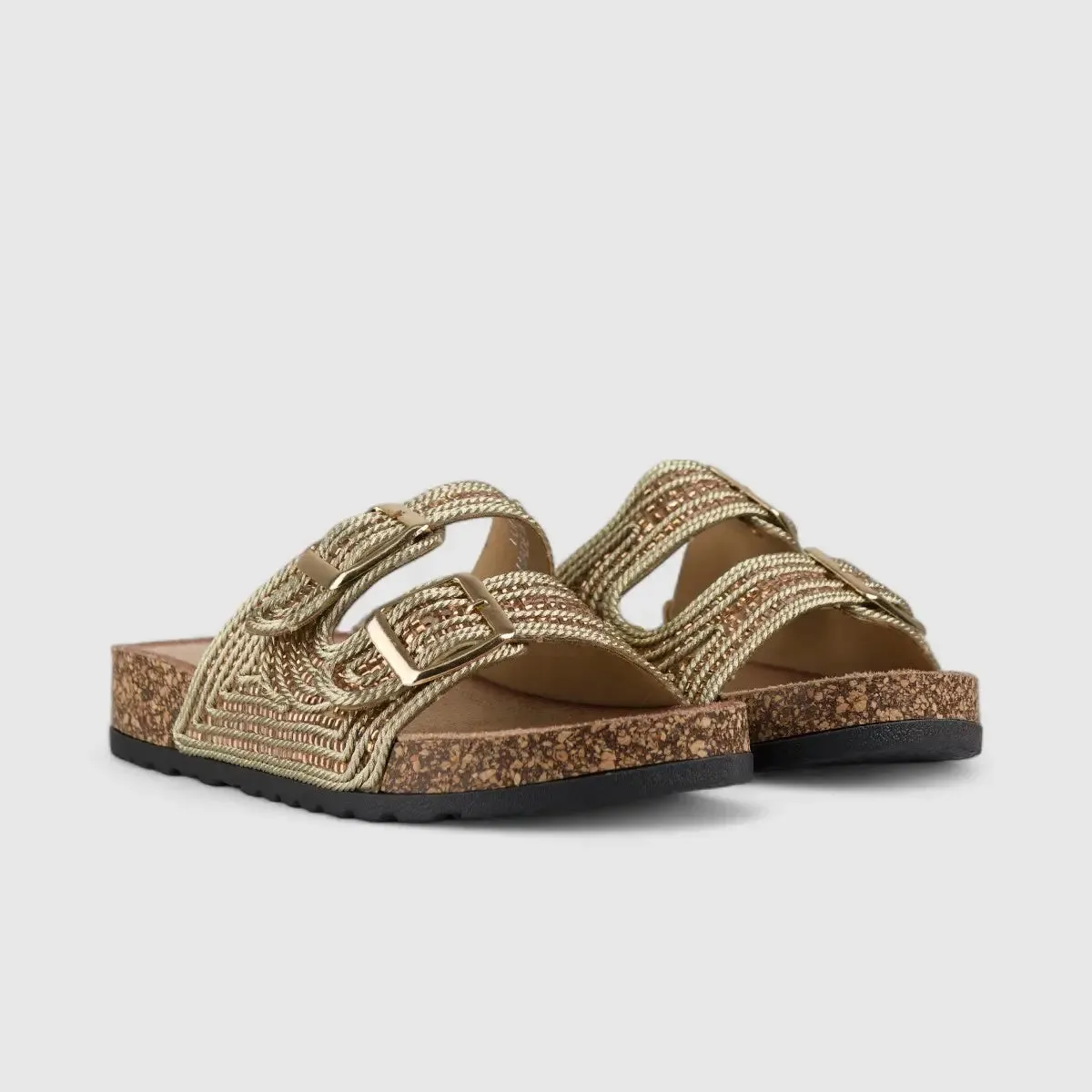 Bulbul Flat Bling Sandal Gold LU012