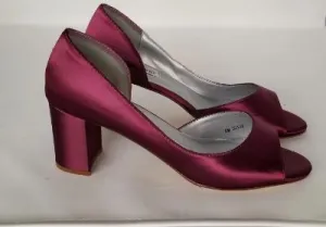 Burgundy Block Heels Burgundy Bridesmaids Shoes