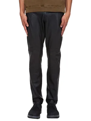 Business Trendy Genuine Leather Pants for Men