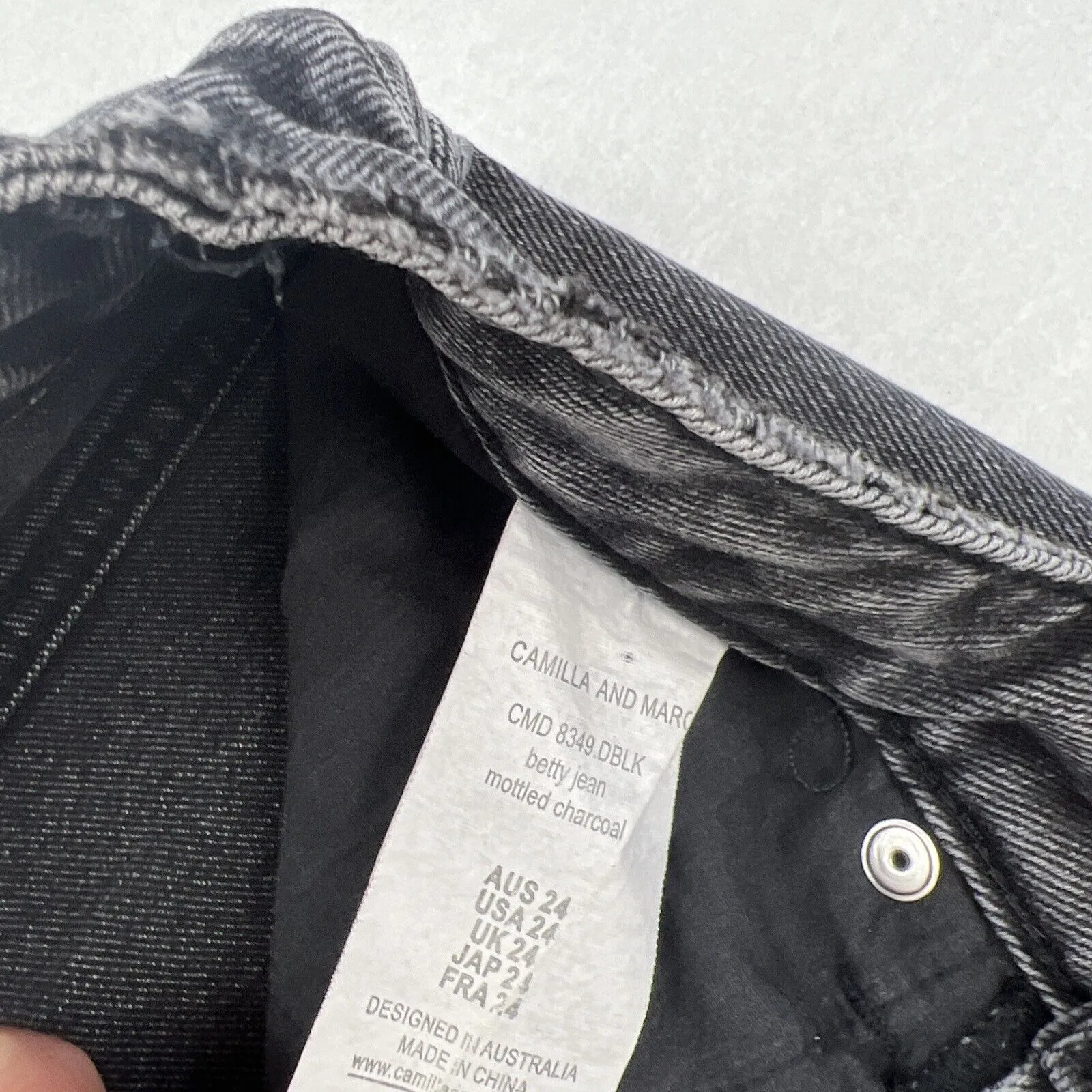 Camilla & Marc Womens Black Mom Jeans Size 24