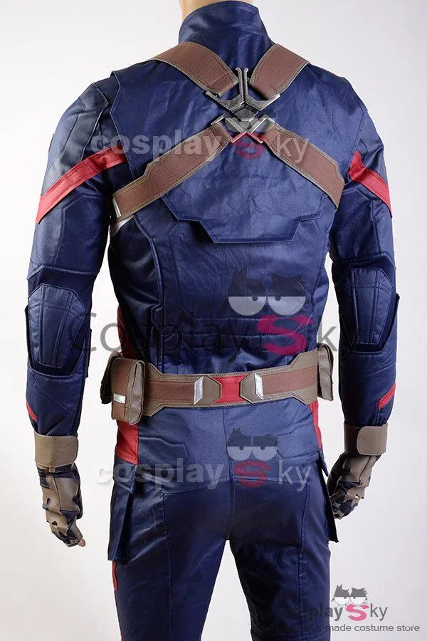 Captain America: Civil War Steve Rogers Uniform Cosplay Costume