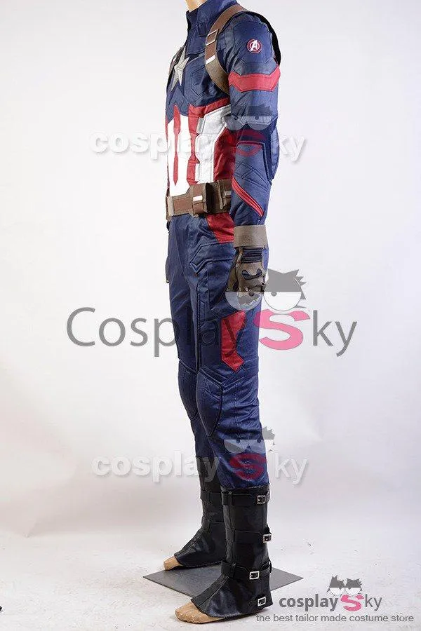Captain America: Civil War Steve Rogers Uniform Cosplay Costume