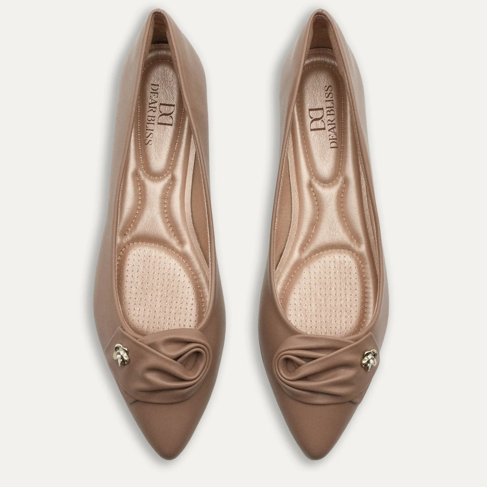 Carmen Tan Pointed Toe Flats