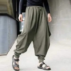 Casual Cotton Linen Loose Harem Pants