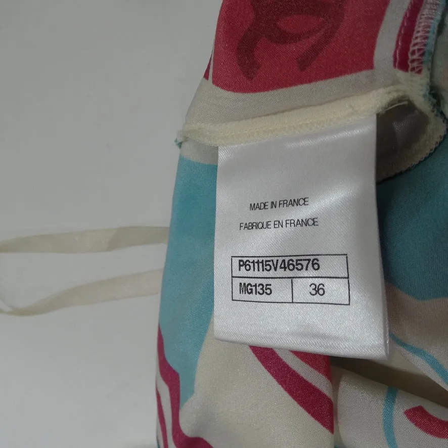 Chanel SS19 Umbrella Print Silk Sun Dress