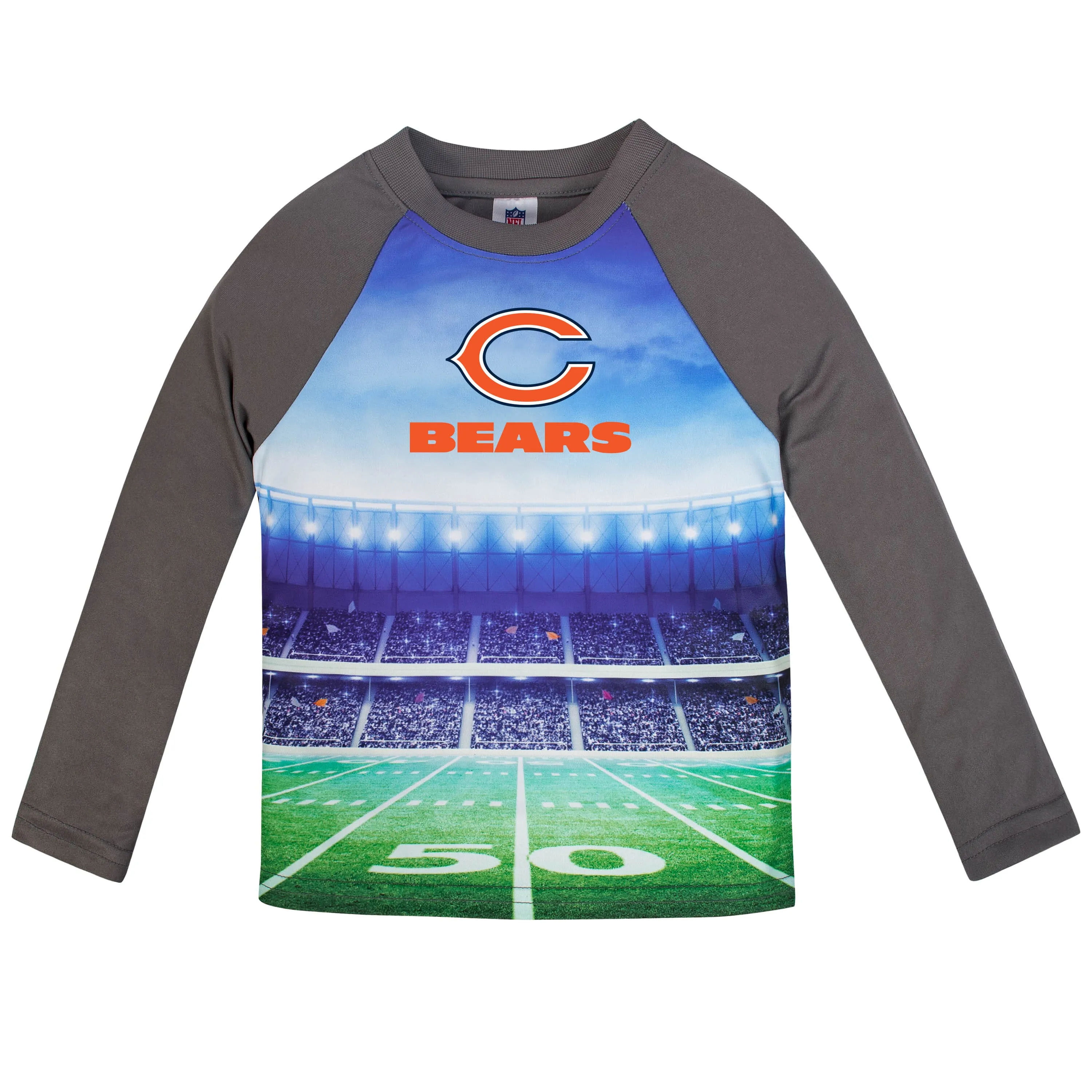 Chicago Bears Boys Long Sleeve Tee Shirt