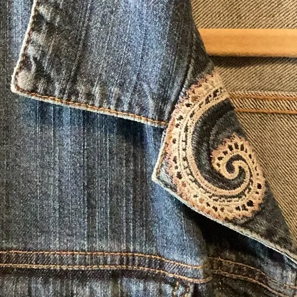 Chico’s Embellished Denim Jacket