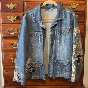 Chico’s Embellished Denim Jacket