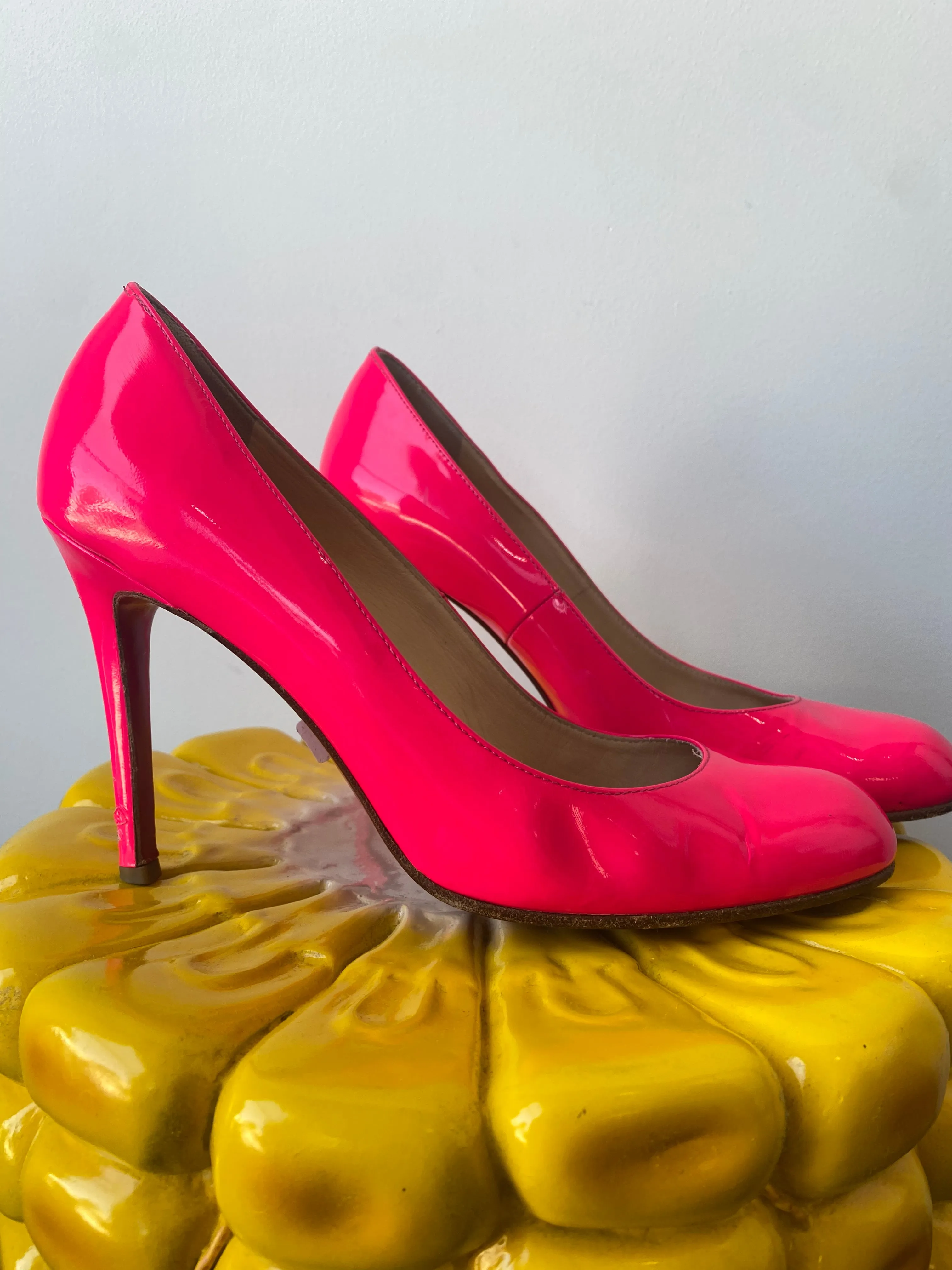 Christian Louboutin Neon Pink Stilettos