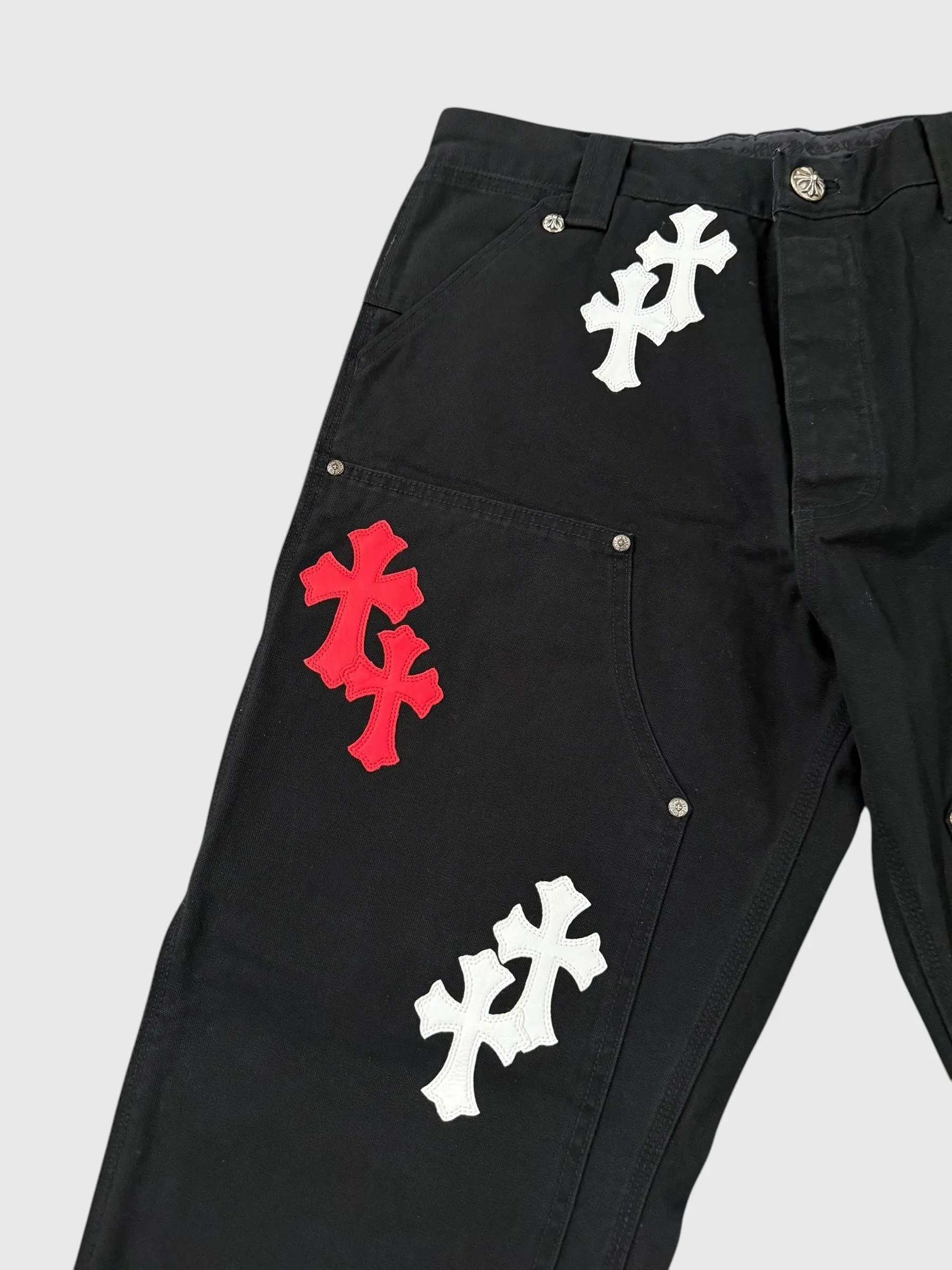 Chrome Hearts Cross Patch Carpenter Pants