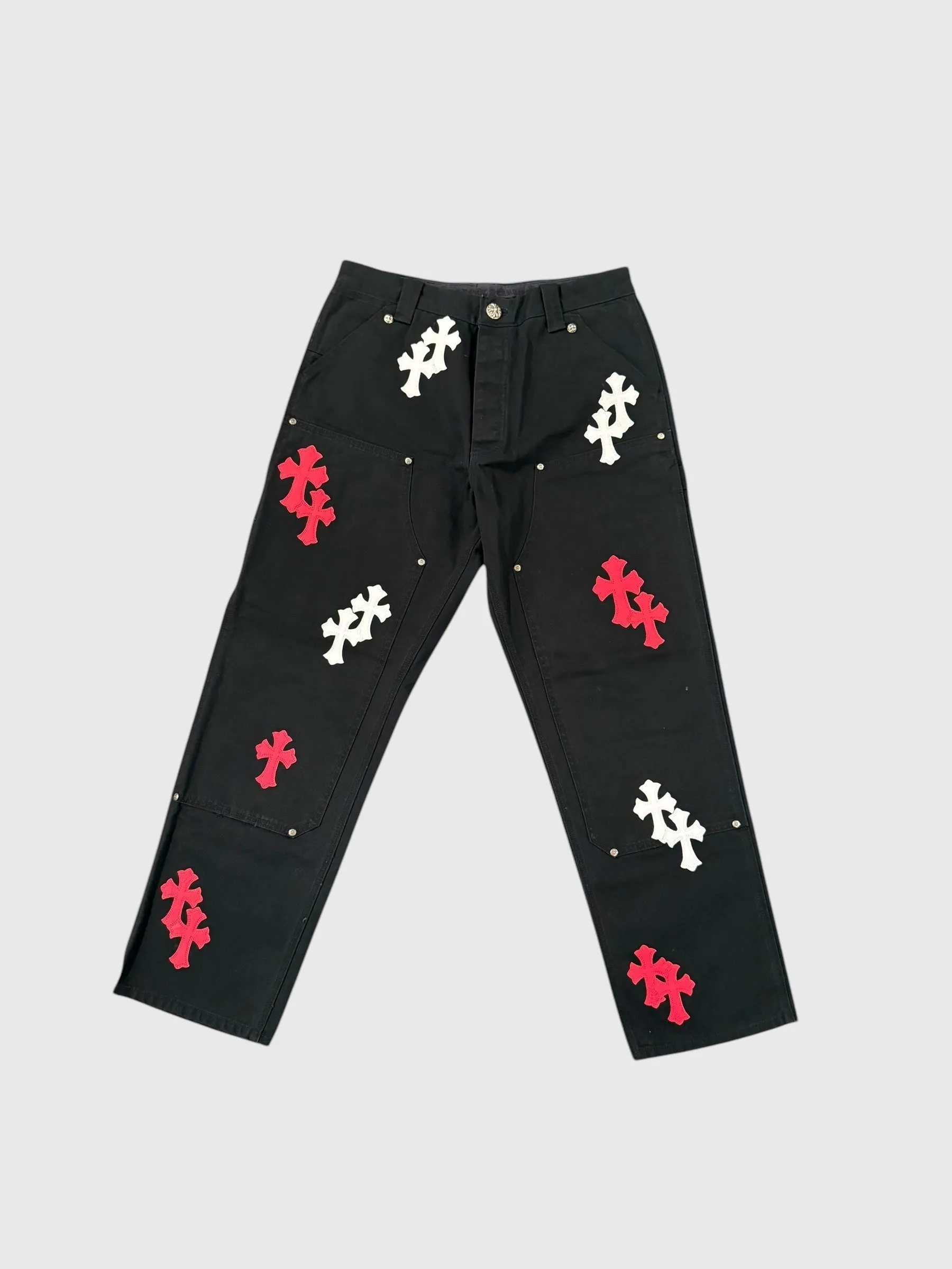 Chrome Hearts Cross Patch Carpenter Pants