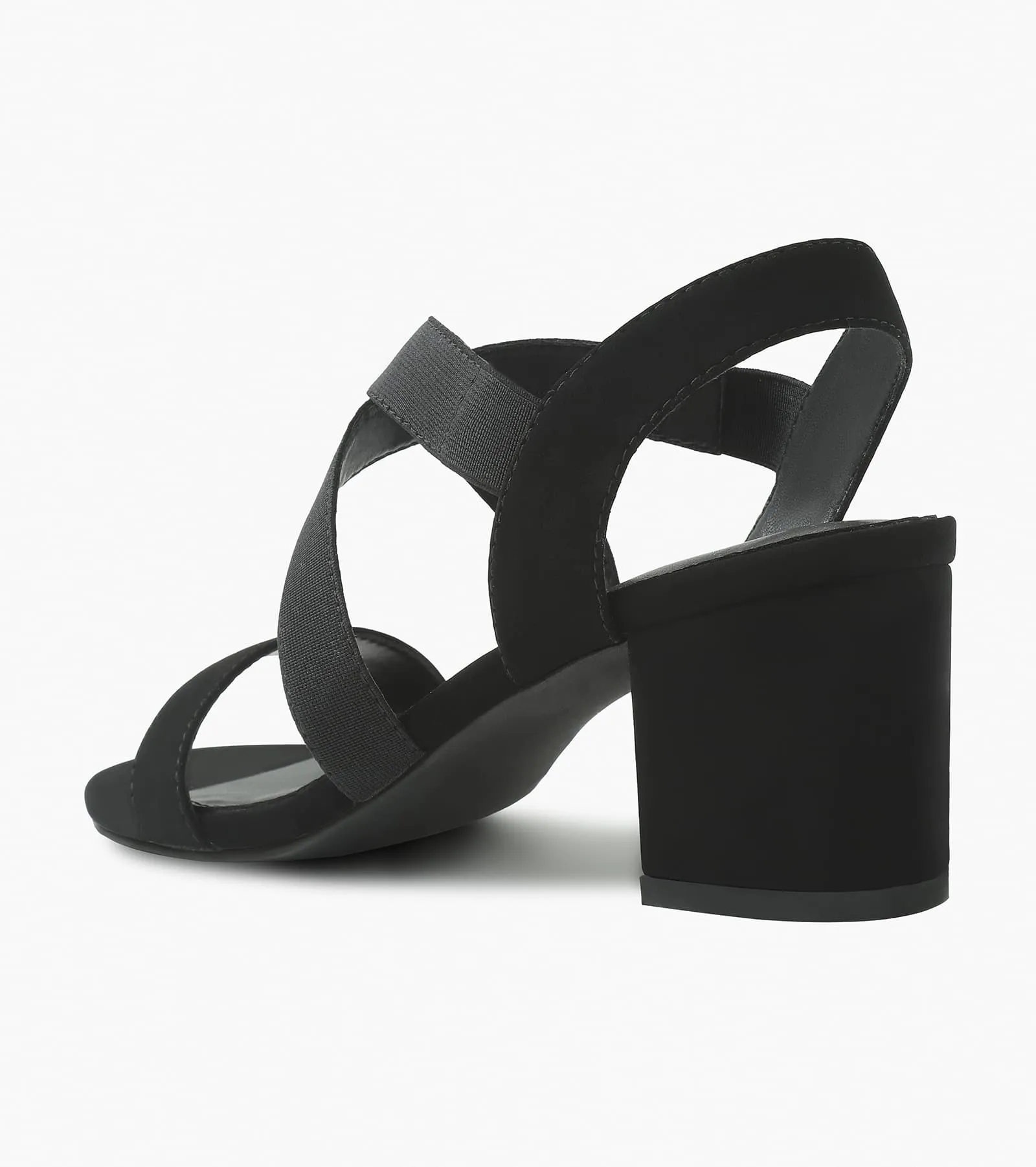 Chunky Block Strappy Heels