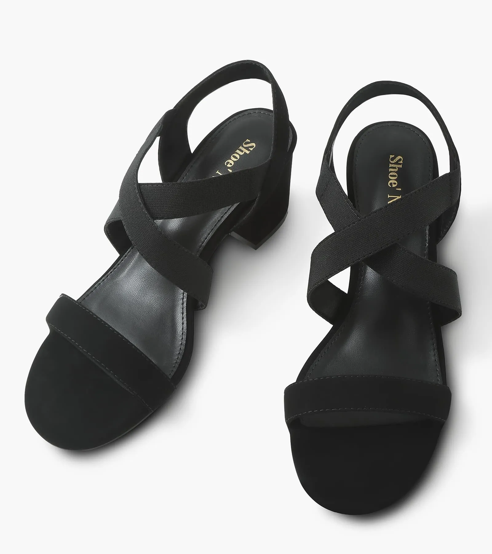 Chunky Block Strappy Heels