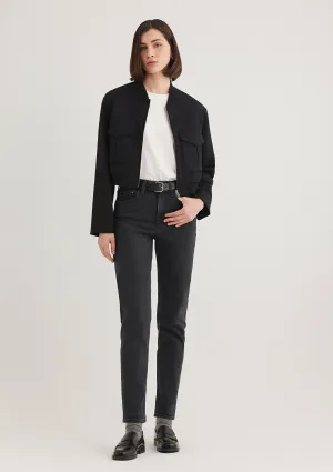 Cindy Mid Smoke Denim Jean Pants