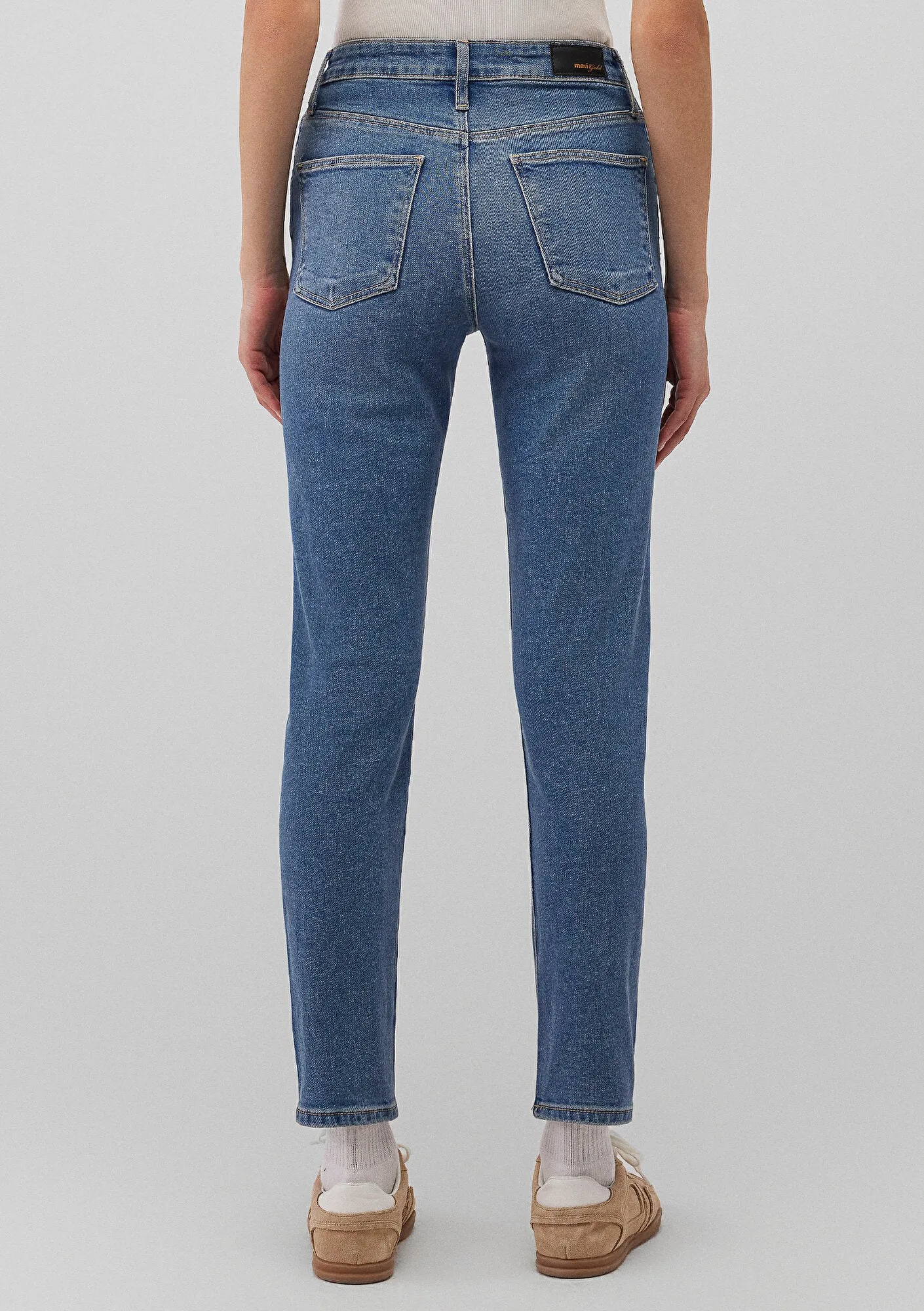Cindy Mid Vintage Gold Shape Jean Pants