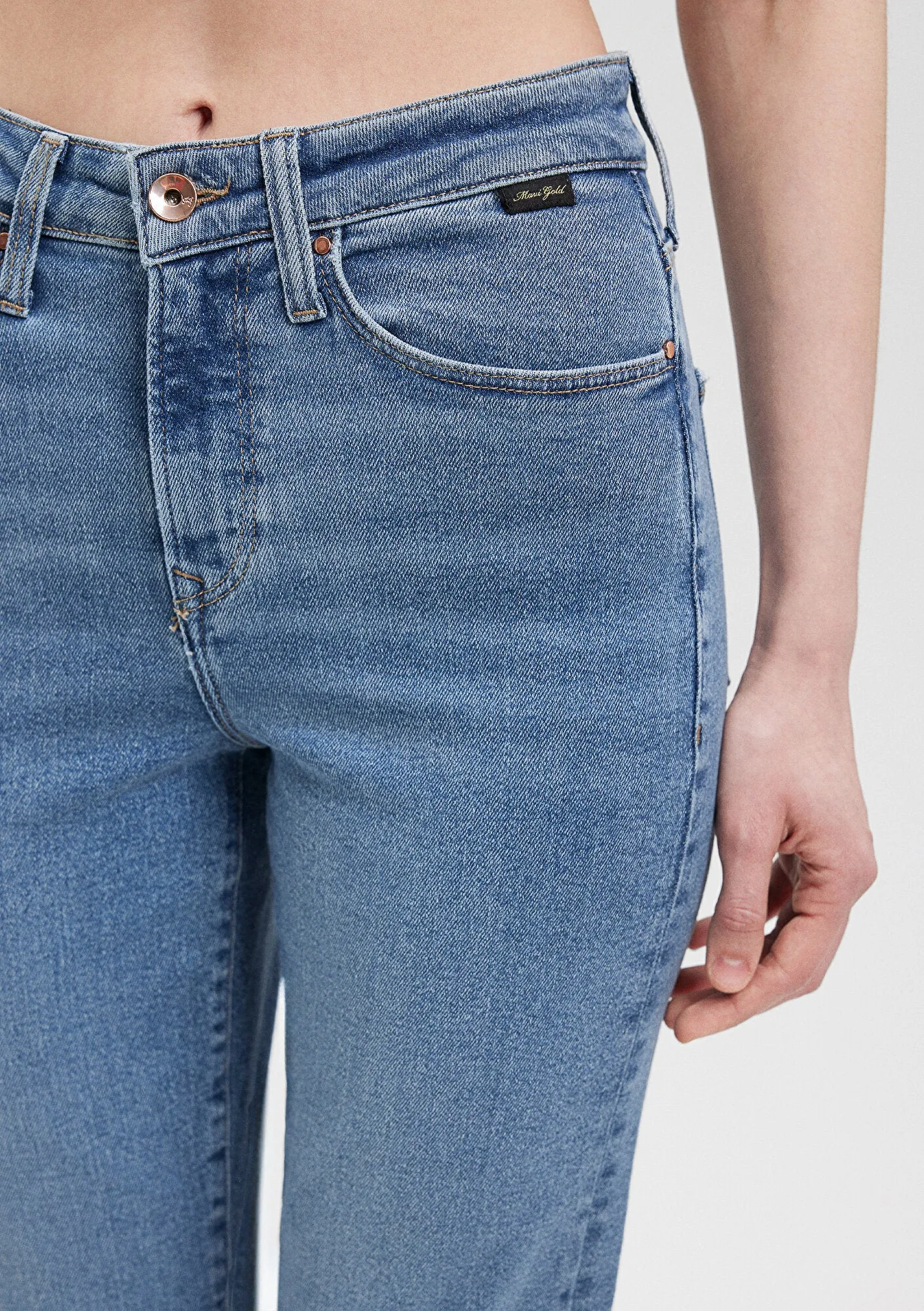 Cindy Shaded Gold Shape Jean Pants