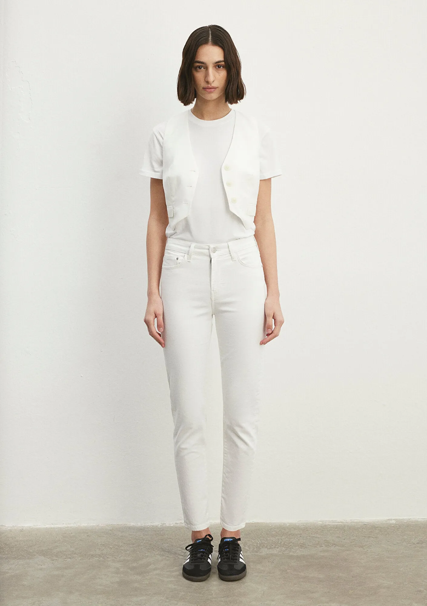 Cindy White Denim Jean Pants
