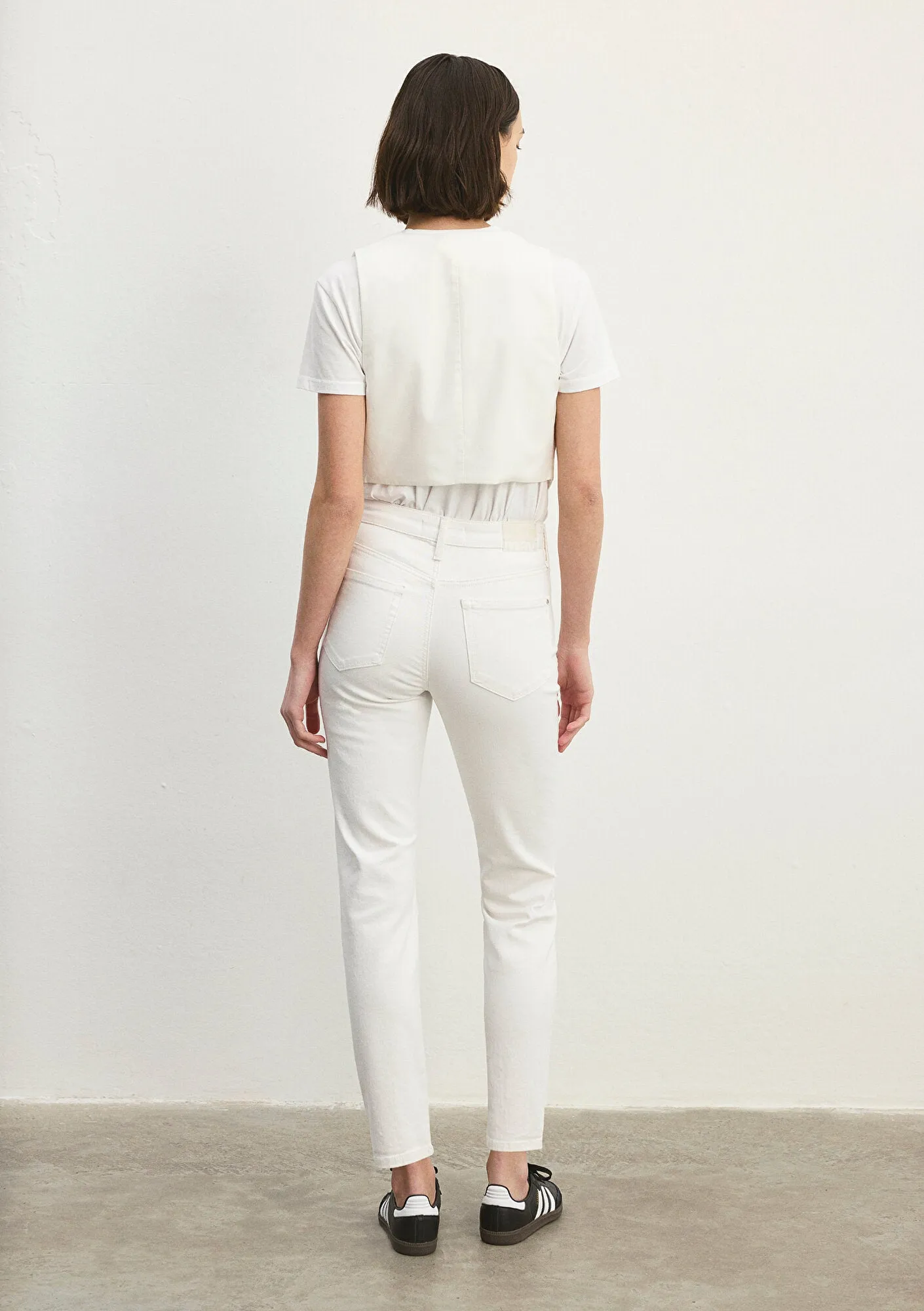 Cindy White Denim Jean Pants