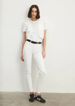 Cindy White Denim Jean Pants