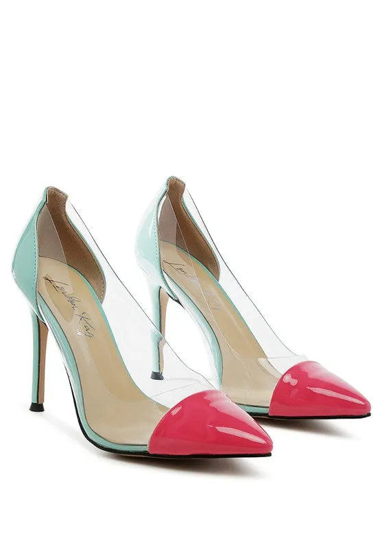 Clear Stiletto Pumps
