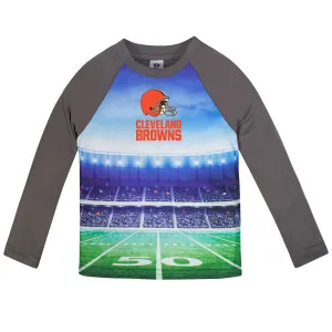Cleveland Browns Boys Long Sleeve Tee Shirt