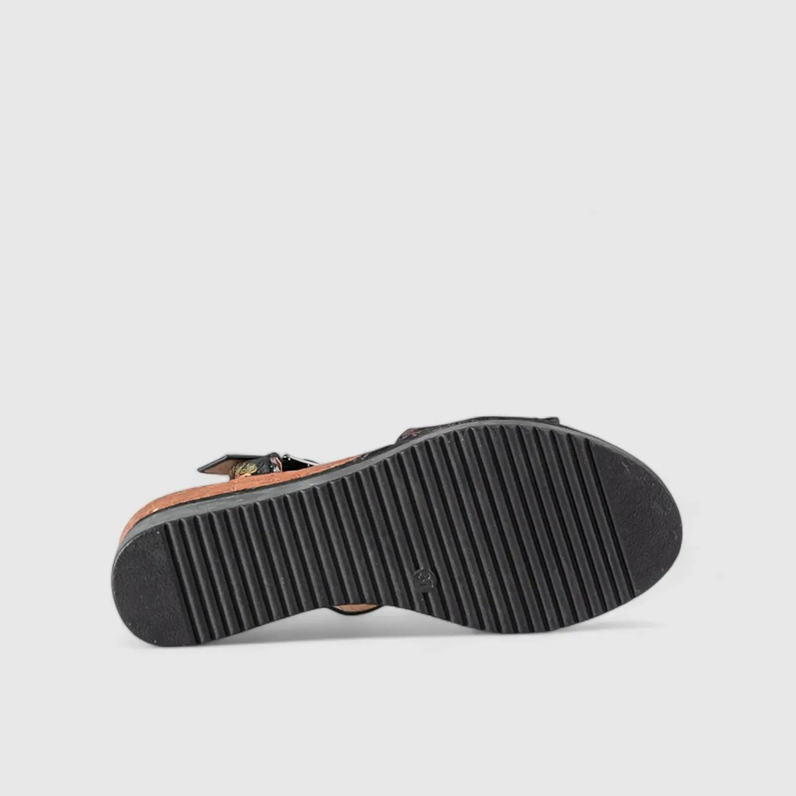 Comfort Wedge Sandal Black 10538