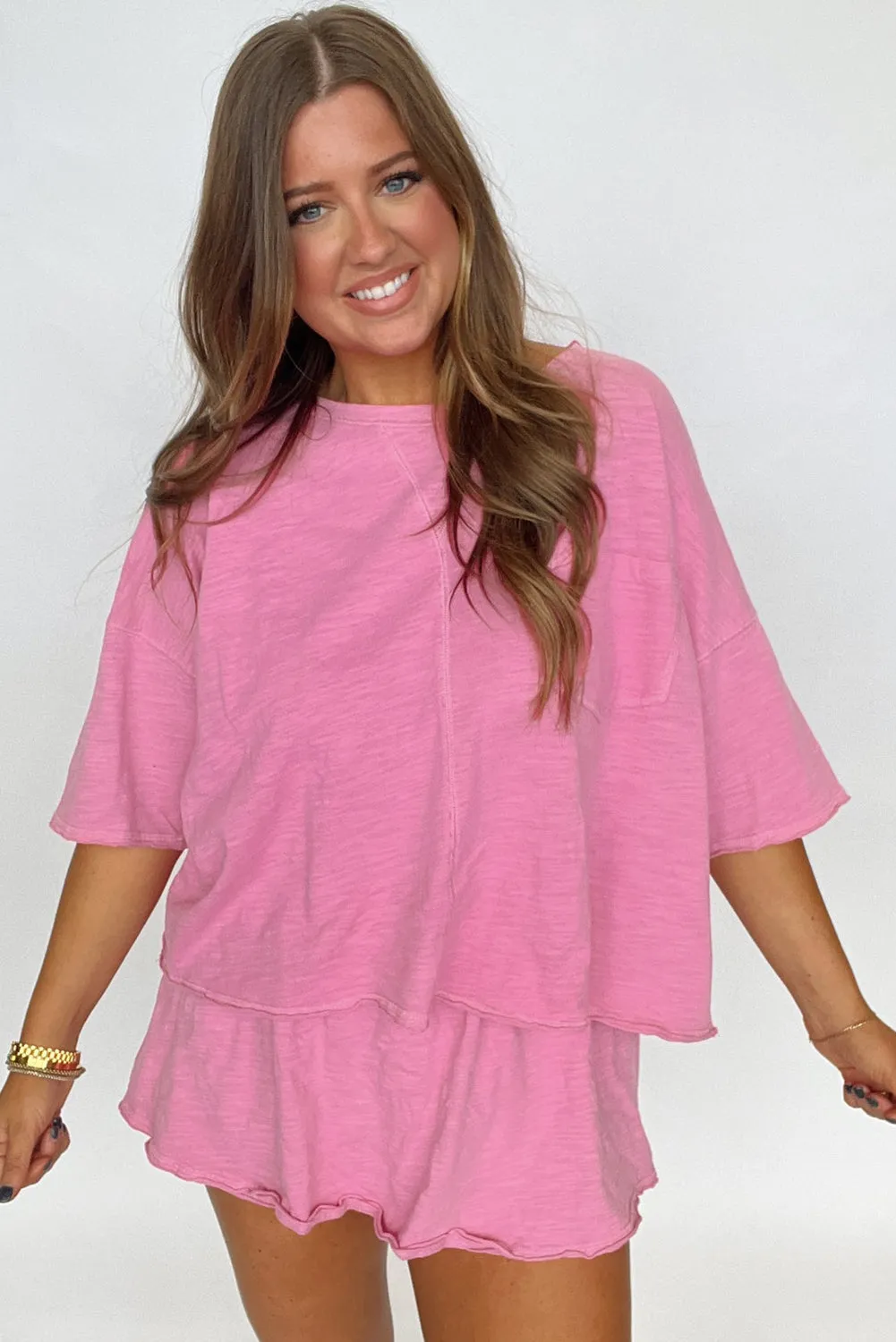 Conley, Loose Fit T Shirt and High Waist Skirt Set