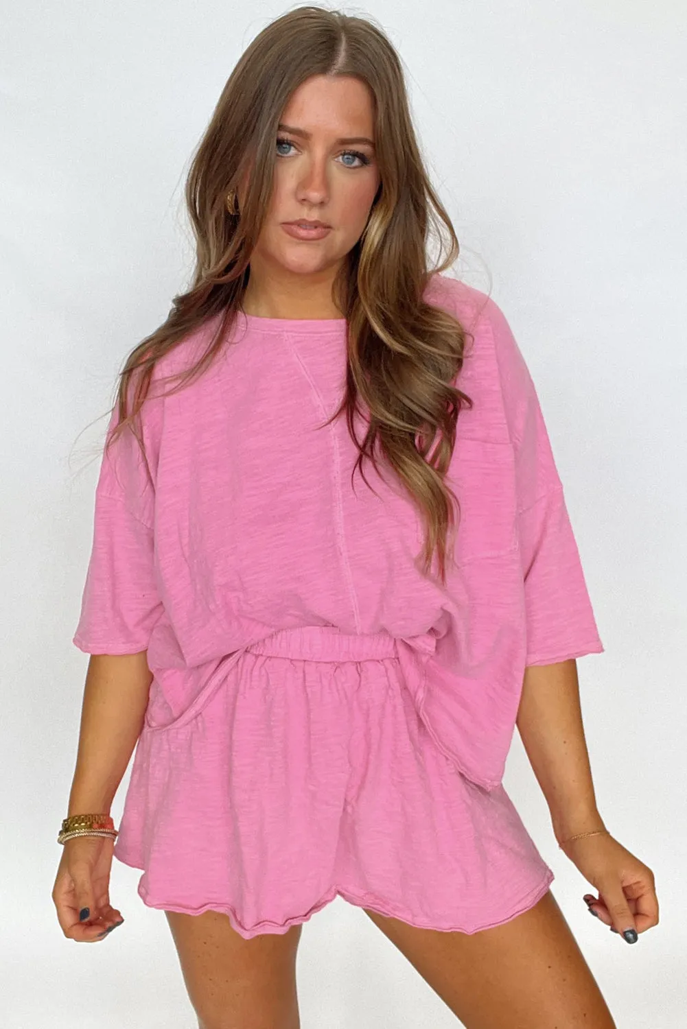 Conley, Loose Fit T Shirt and High Waist Skirt Set