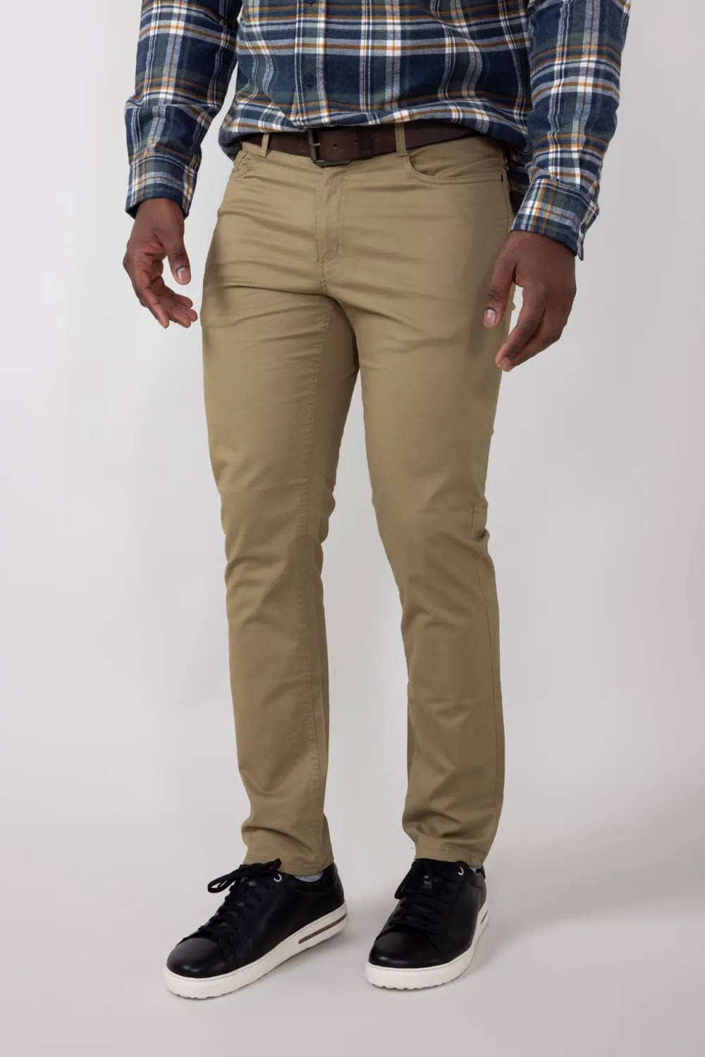 Copper & Oak Leaders Pants for Men in Suede Khaki | K4F817-241-SUEDEKHAKI