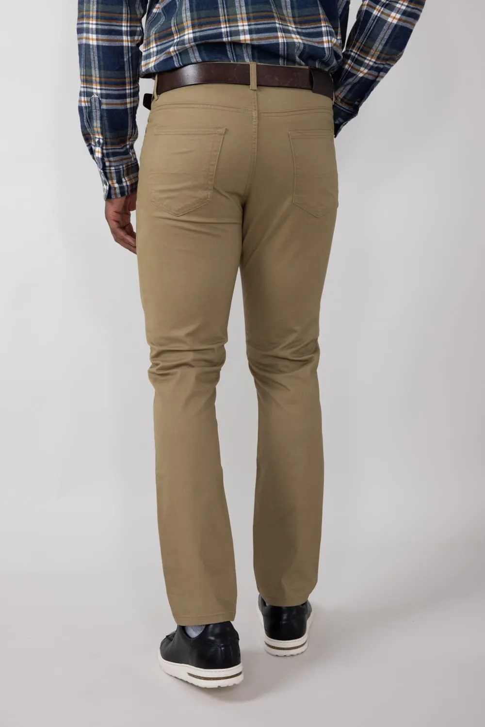 Copper & Oak Leaders Pants for Men in Suede Khaki | K4F817-241-SUEDEKHAKI