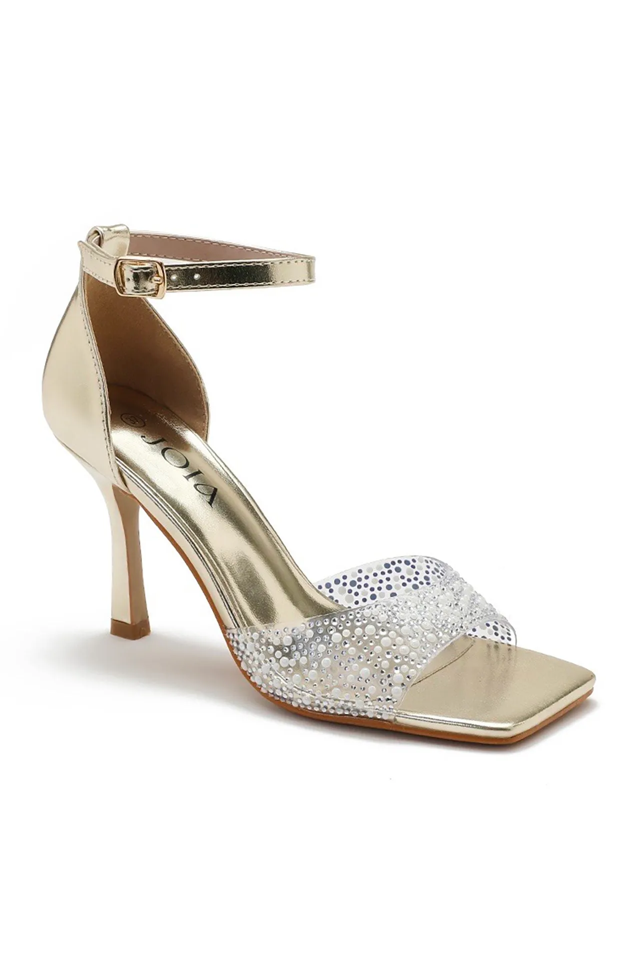 Cora Gold Pearl Heels
