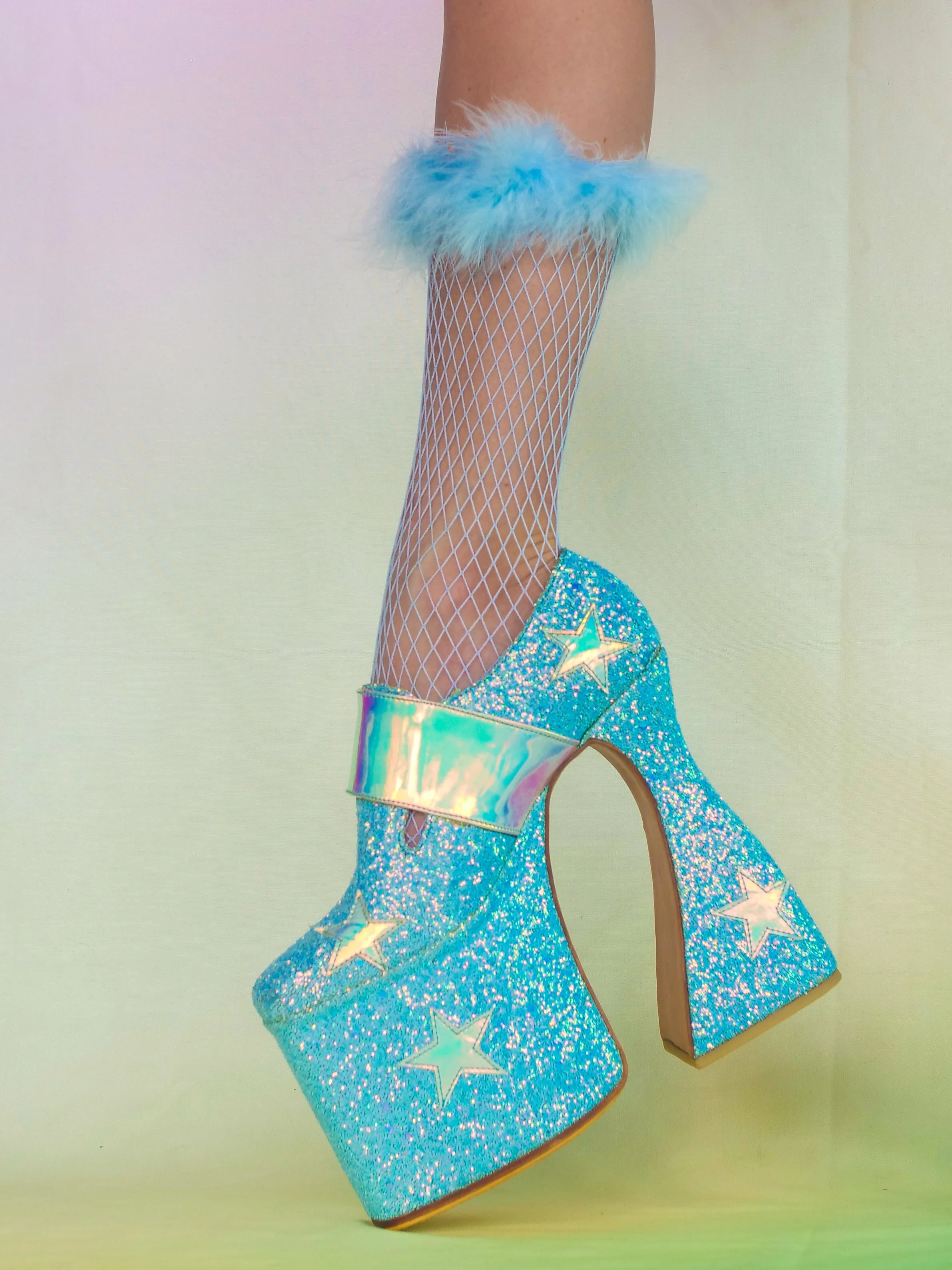 Cosmic Drip Platform Heels