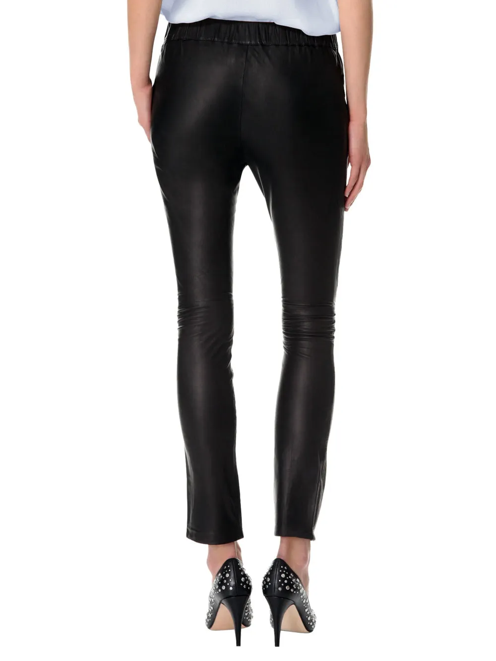 Cozy Laced Leather Pants