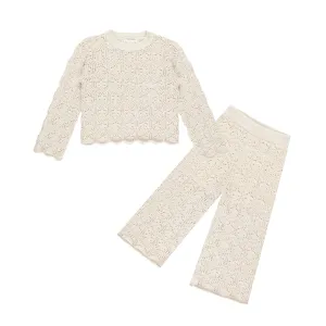 Crochet Knit Set | Natural