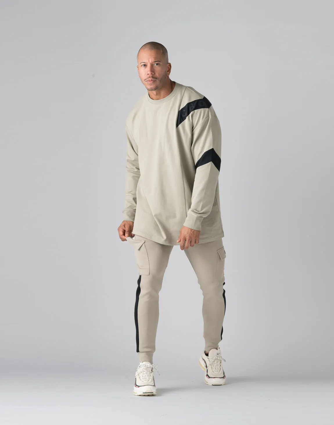 CRONOS Skinny cargo pants【GREIGE】