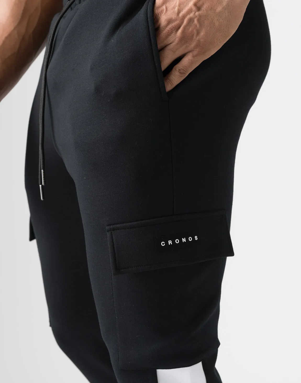 CRONOS Skinny cargo pants【GREIGE】