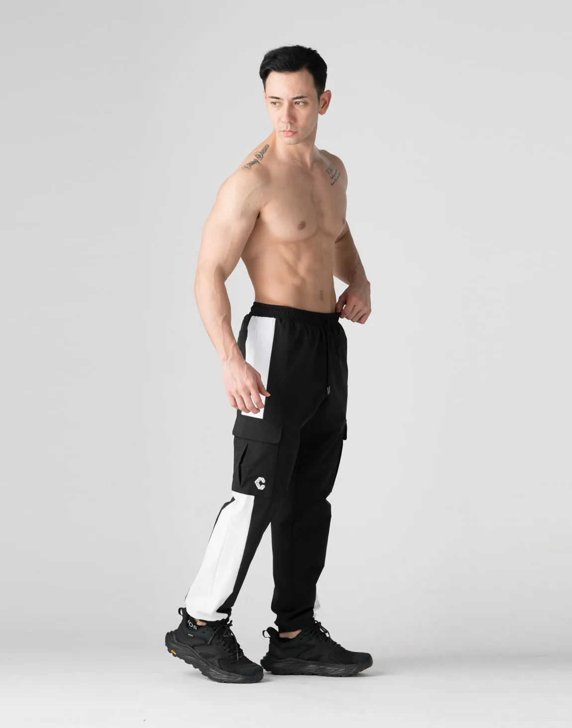 CRONOS Stretch cargo pants【BLACK】