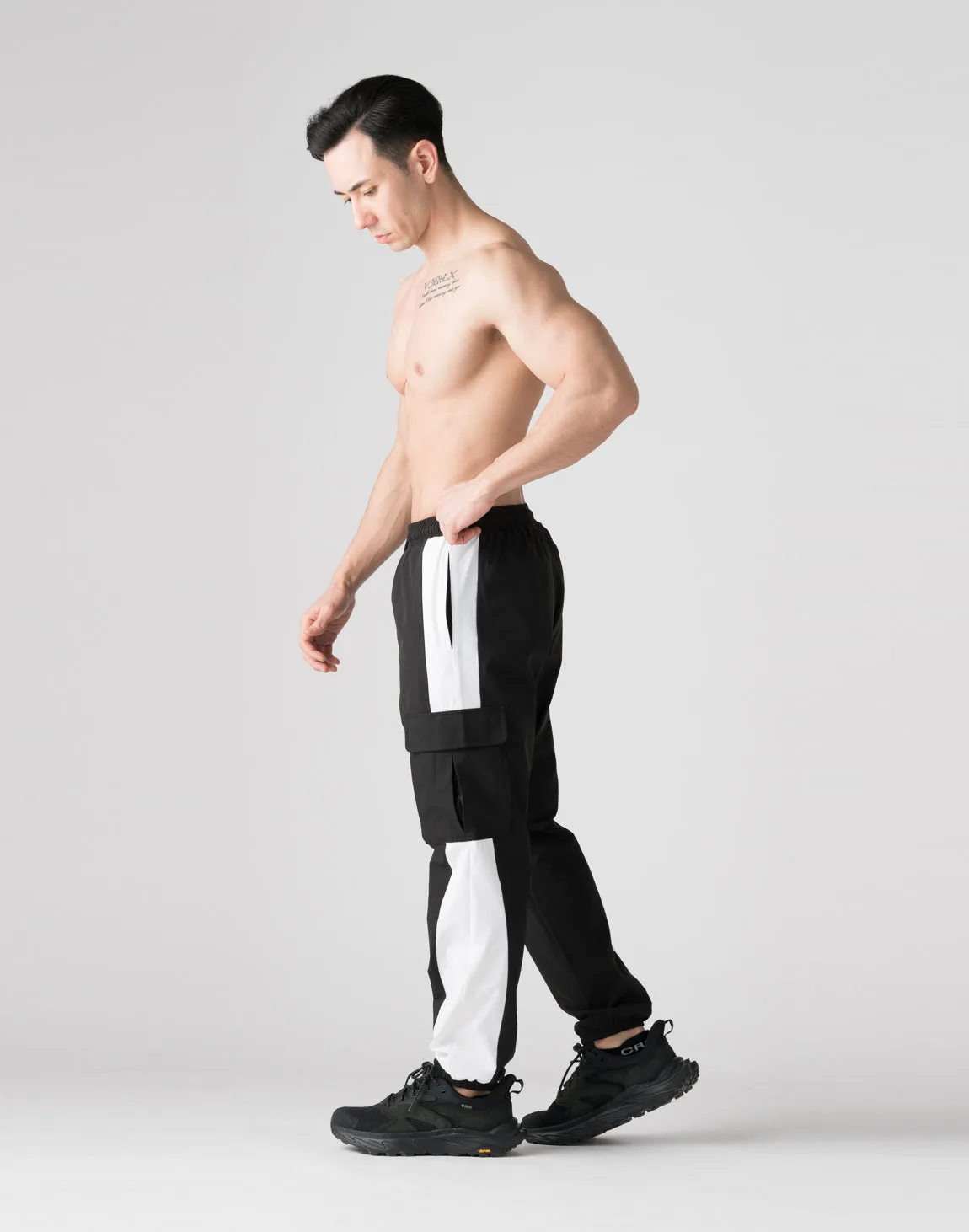 CRONOS Stretch cargo pants【BLACK】