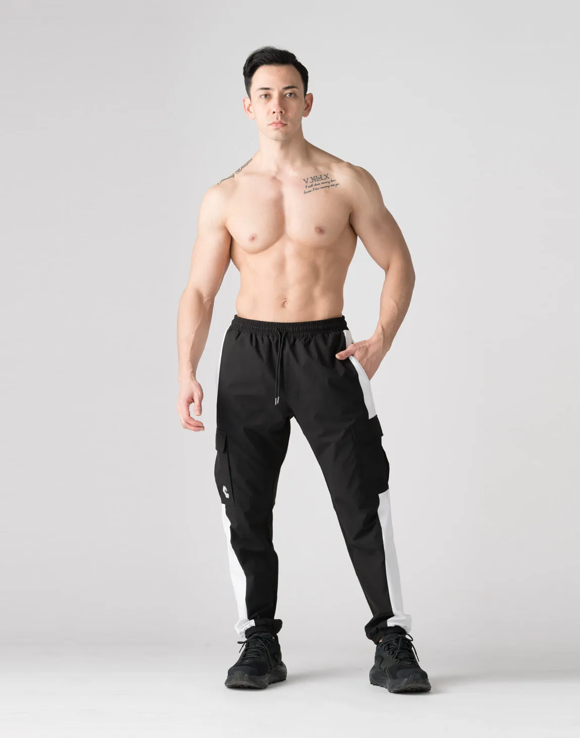 CRONOS Stretch cargo pants【BLACK】
