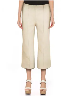 Cropped Leather Culottes