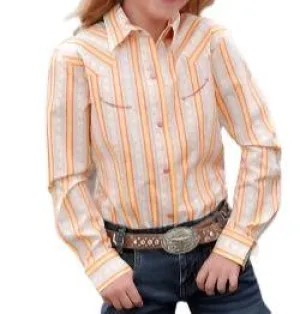 Cruel Girls Stripe Multicolored Snap Shirt