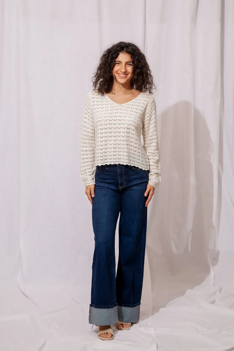 Cuffed Palazzo Jean