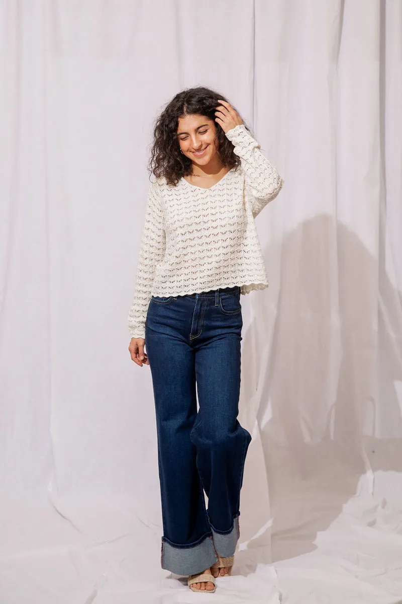 Cuffed Palazzo Jean