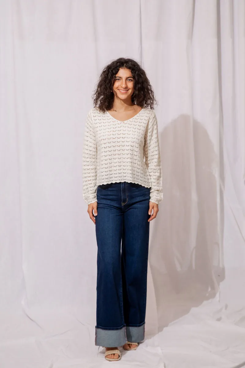 Cuffed Palazzo Jean