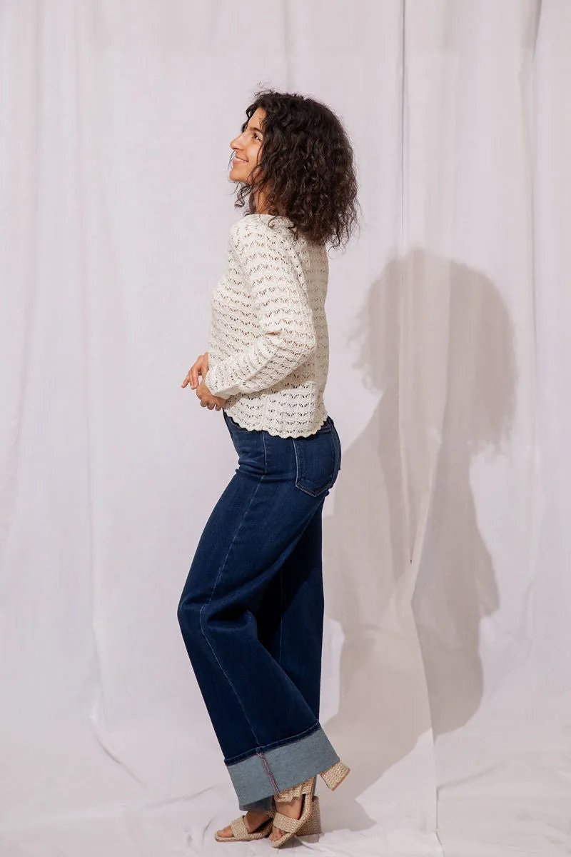 Cuffed Palazzo Jean