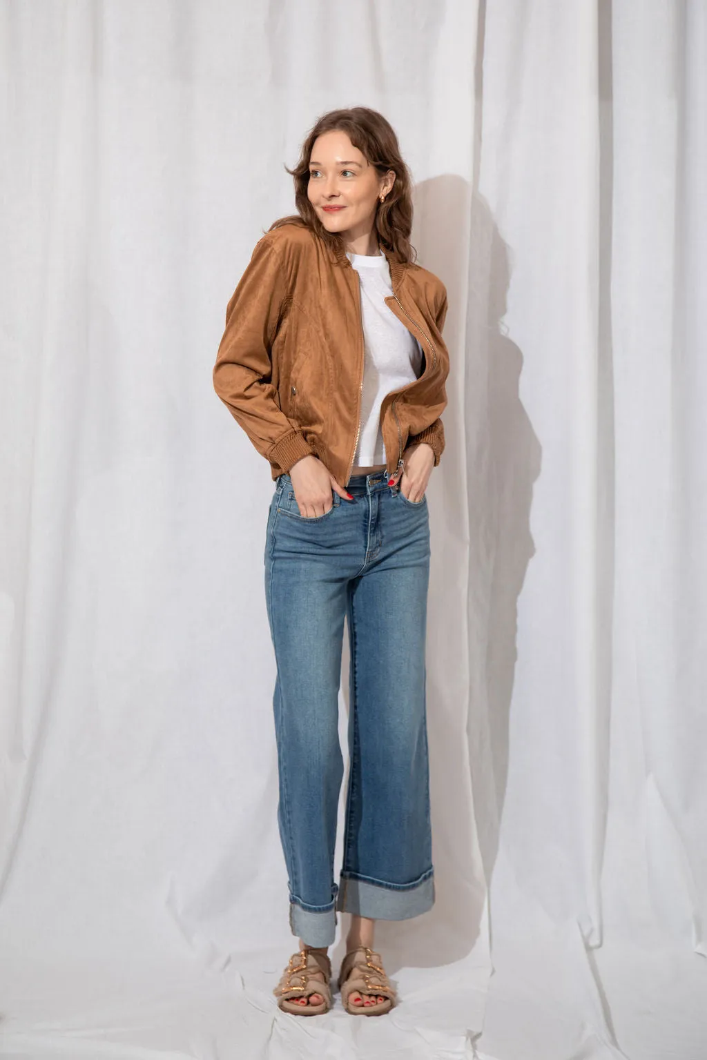 Cuffed Palazzo Jean
