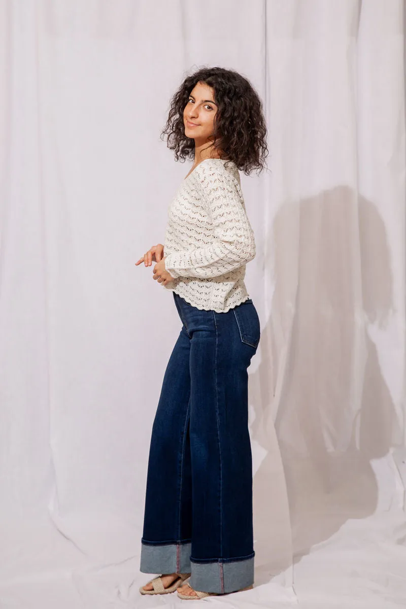 Cuffed Palazzo Jean